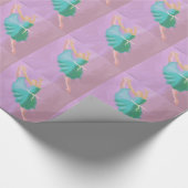 Papier Cadeau Saut bleu de danse (Coin)