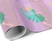 Papier Cadeau Saut bleu de danse (Coin rond)