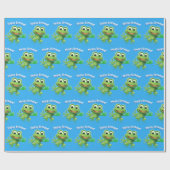 Papier Cadeau Saut du papier d'emballage brillant de fête (Plat)