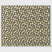 Papier Cadeau saute wittern easter eggs,birds (Plat)