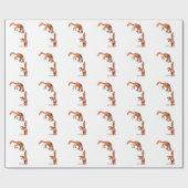 Papier Cadeau Sauter Renard Rouge (Plat)