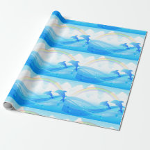 Sauts de dauphins bleus