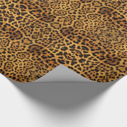 Papier Cadeau sauvage Safari animal guépard empreinte de léopard (Coin)