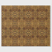 Papier Cadeau sauvage Safari animal guépard empreinte de léopard (Plat)