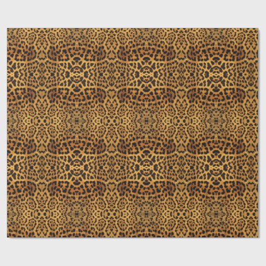 Papier Cadeau sauvage Safari animal guépard empreinte de léopard (Plat)