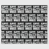 Papier Cadeau sauver les baleines (Plat)