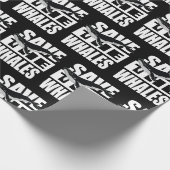 Papier Cadeau sauver les baleines (Coin)