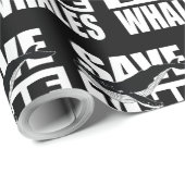 Papier Cadeau sauver les baleines (Coin rond)