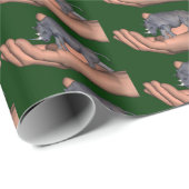 Papier Cadeau Sauvez Les Rhinos - Arrêtez De Les Chasser (Coin rond)