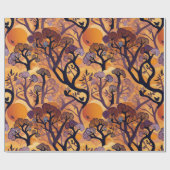 Papier Cadeau Savanna Sunset Nature Cadeau pour afro-américain (Plat)