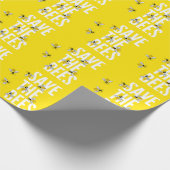 Papier Cadeau SAve Les abeilles HONEYCOMB HONEYCOMB HONey POT (Coin)