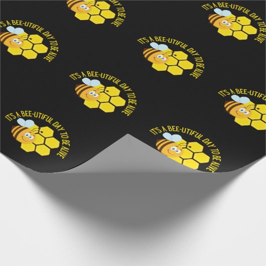 Papier Cadeau Save the Bees BEE Slogan Quotes Awareness Toxits (Coin)