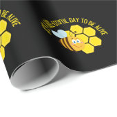 Papier Cadeau Save the Bees BEE Slogan Quotes Awareness Toxits (Coin rond)