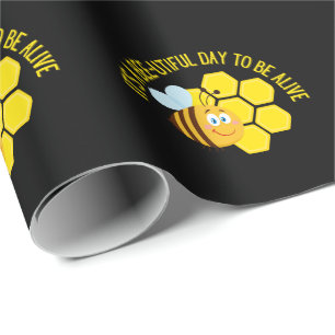 Papier Cadeau Save the Bees BEE Slogan Quotes Awareness Toxits