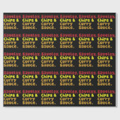Papier Cadeau Saveloy, chips & Curry Sauce. (Plat)