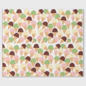 Papier Cadeau Saveurs de glace (Plat)