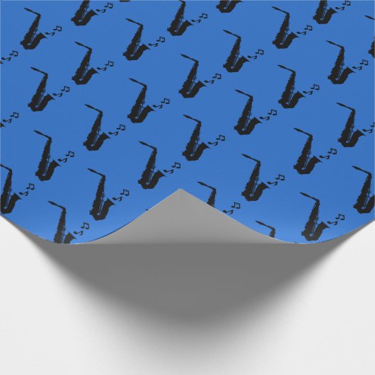 Papier Cadeau Saxophone (Coin)