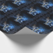 Papier Cadeau Saxophone de musique avec poulpe (Coin)