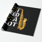 Papier Cadeau Saxophone drôle (Déroulé)
