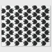 Papier Cadeau Scalaire noir (Plat)