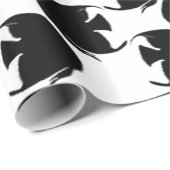 Papier Cadeau Scalaire noir (Coin rond)