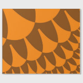 Papier Cadeau Scales Brown et orange (Plat)