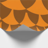 Papier Cadeau Scales Brown et orange (Coin)