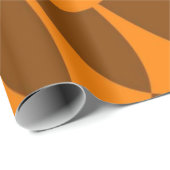 Papier Cadeau Scales Brown et orange (Coin rond)