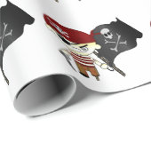 Papier Cadeau Scallywag Pirate KIDS (Coin rond)