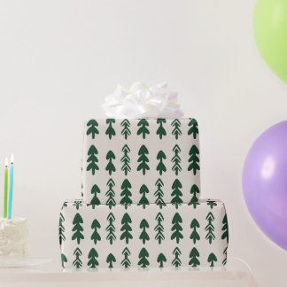 Papier Cadeau Scandinavian Minimal Christmas Tree Gift Wrapping 