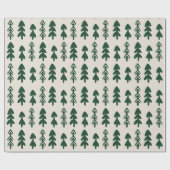 Papier Cadeau Scandinavian Minimal Christmas Tree Gift Wrapping  (Plat)