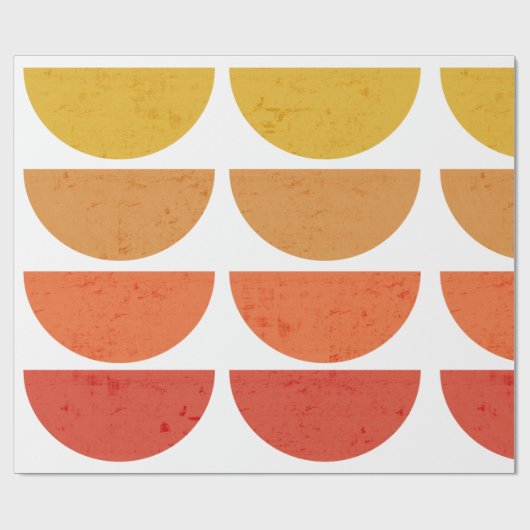 Papier Cadeau Scandinavie Art MidCentury Coucher de soleil (Plat)