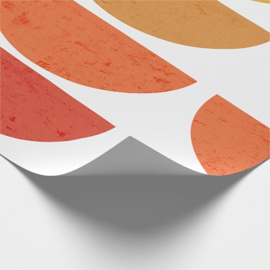 Papier Cadeau Scandinavie Art MidCentury Coucher de soleil (Coin)