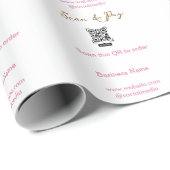 Papier Cadeau Scanner pour commander scanner le code QR ajouter  (Coin rond)