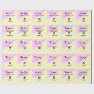 Papier Cadeau Scannez le QR pour nous suivre merci code de réduc
