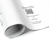 Papier Cadeau Scannez pour payer en scannant le code QR, ajoutez (Coin rond)