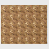 Papier Cadeau Scapigliata de Léonard de Vinci, Chef d'une femme (Plat)