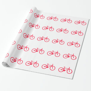 Papier Cadeau Scarlet rouge bicycle