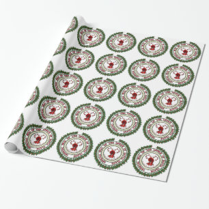 Papier Cadeau Sceau de l'Enveloppe Cadeau du Bureau du Père Noël