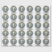 Papier Cadeau Sceau du Wyoming (Plat)