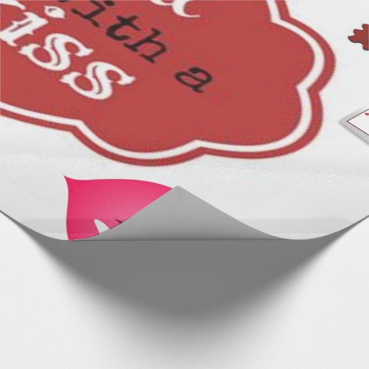 Papier Cadeau Scellé un baiser adolescent enveloppant papier ann (Coin)