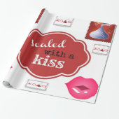 Papier Cadeau Scellé un baiser adolescent enveloppant papier ann (Déroulé)