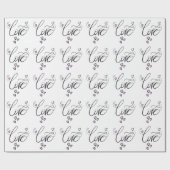 Papier Cadeau Scénario d'Amour Éternel | Cadeau Romantique Minim (Plat)