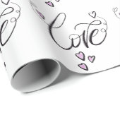 Papier Cadeau Scénario d'Amour Éternel | Cadeau Romantique Minim (Coin rond)