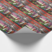 Papier Cadeau Scène africaine de nativité de Noël (Coin)