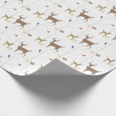 Papier Cadeau Scène animale moderne de la moitié du siècle (Coin)