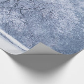 Papier Cadeau Scène congelée par hiver d'arbre de Milou (Coin)