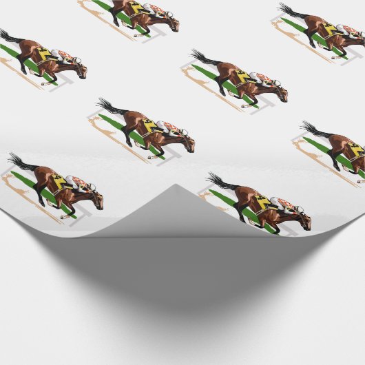 Papier Cadeau Scène de course à cheval (Coin)