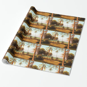 Papier Cadeau Scène de Floride par Albert Bierstadt