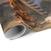 Papier Cadeau Scène de la Nativité (Coin rond)